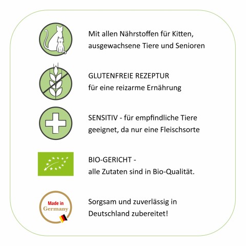 Cat Wet pet food Organic DuckEnergy (Bio-EntenEnergie) 200g 6 Piece -4- Anifit